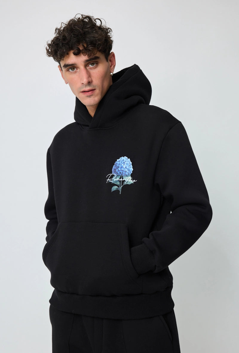 Sweat à capuche à motif