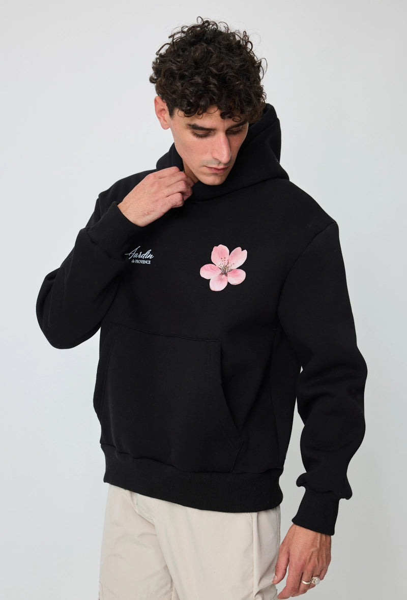 Sweat à capuche à motif