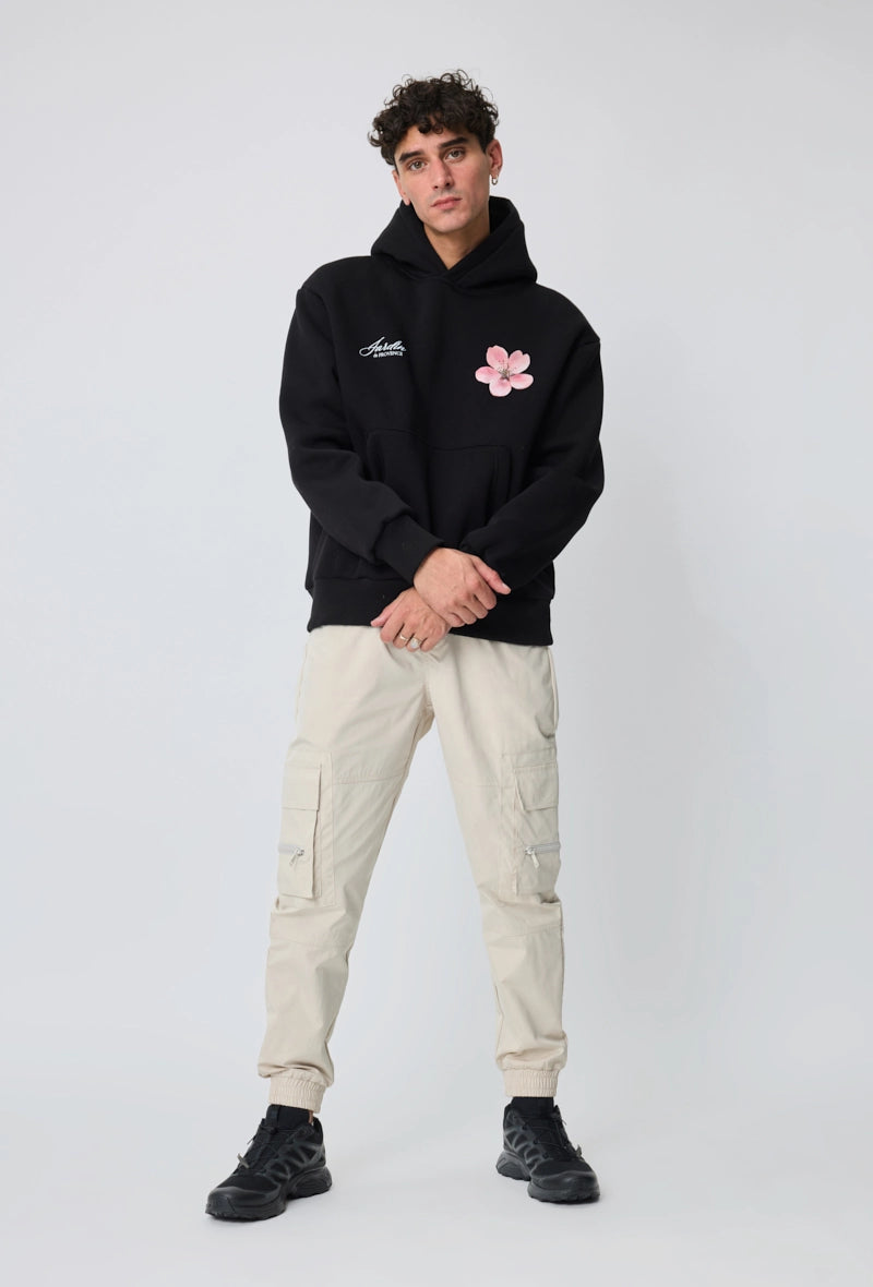 Sweat à capuche à motif