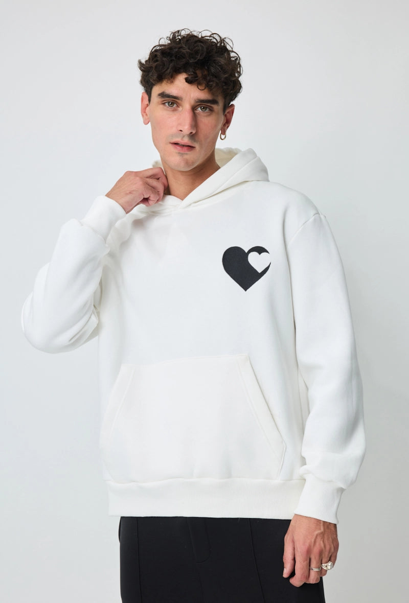 Sweat à capuche à motif