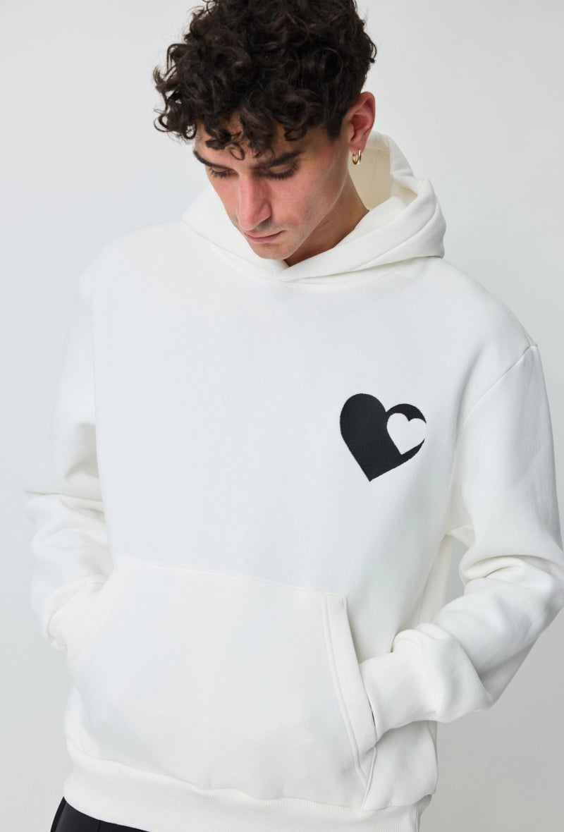 Sweat à capuche à motif