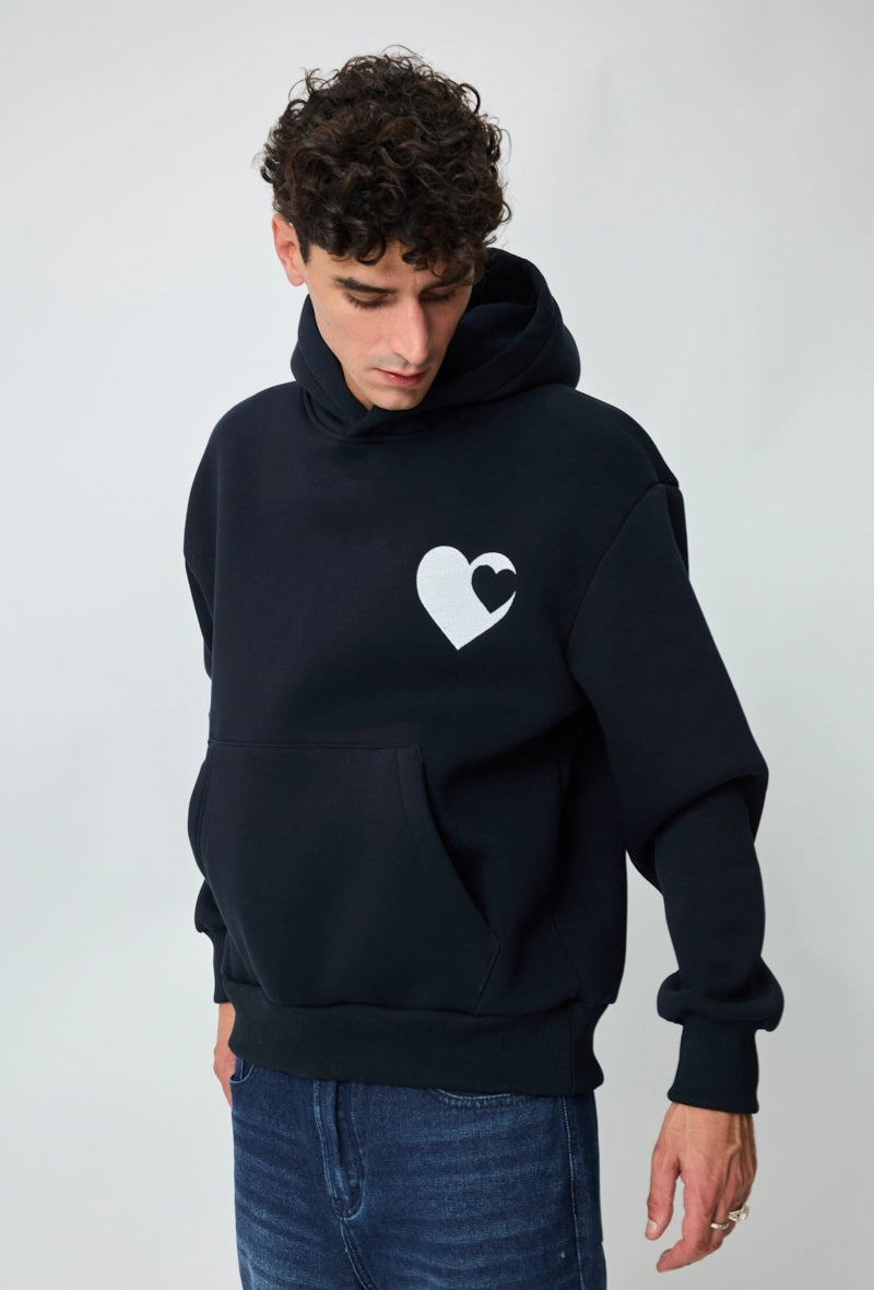 Sweat à capuche à motif