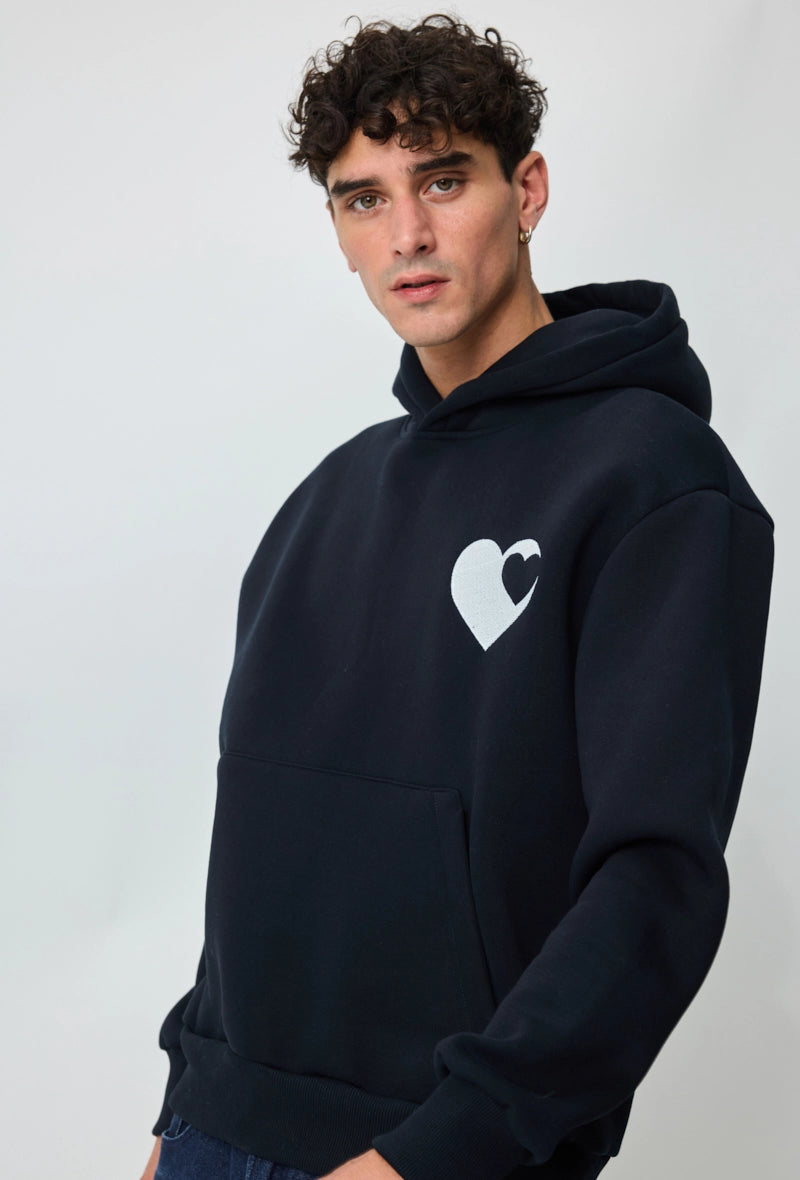 Sweat à capuche à motif