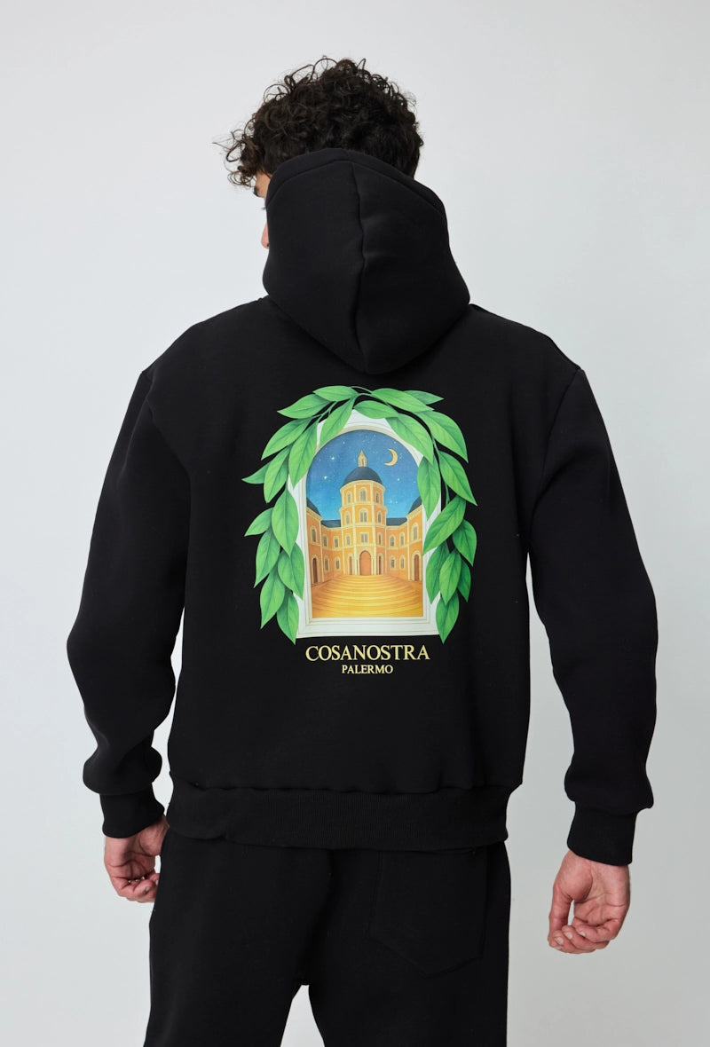 Sweat à capuche à motif