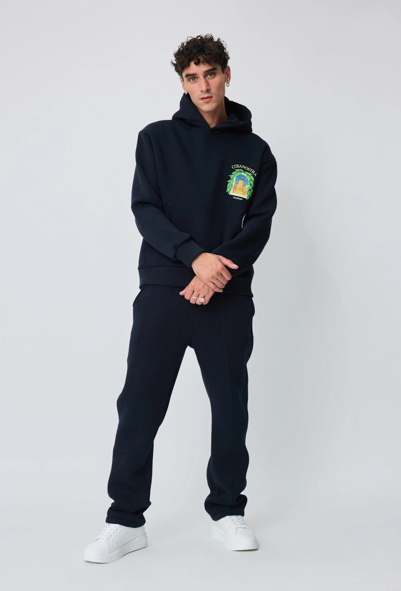 Sweat à capuche à motif