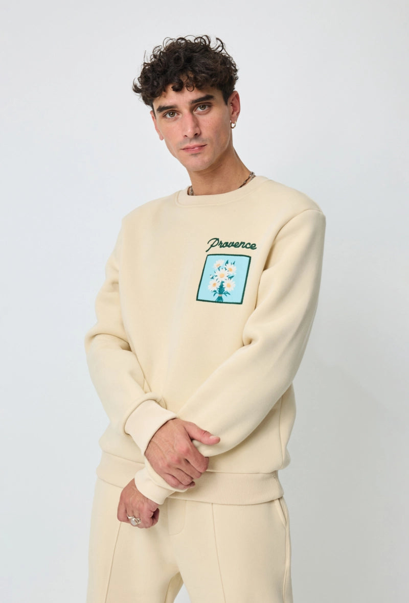 Sweat sans capuche à motif