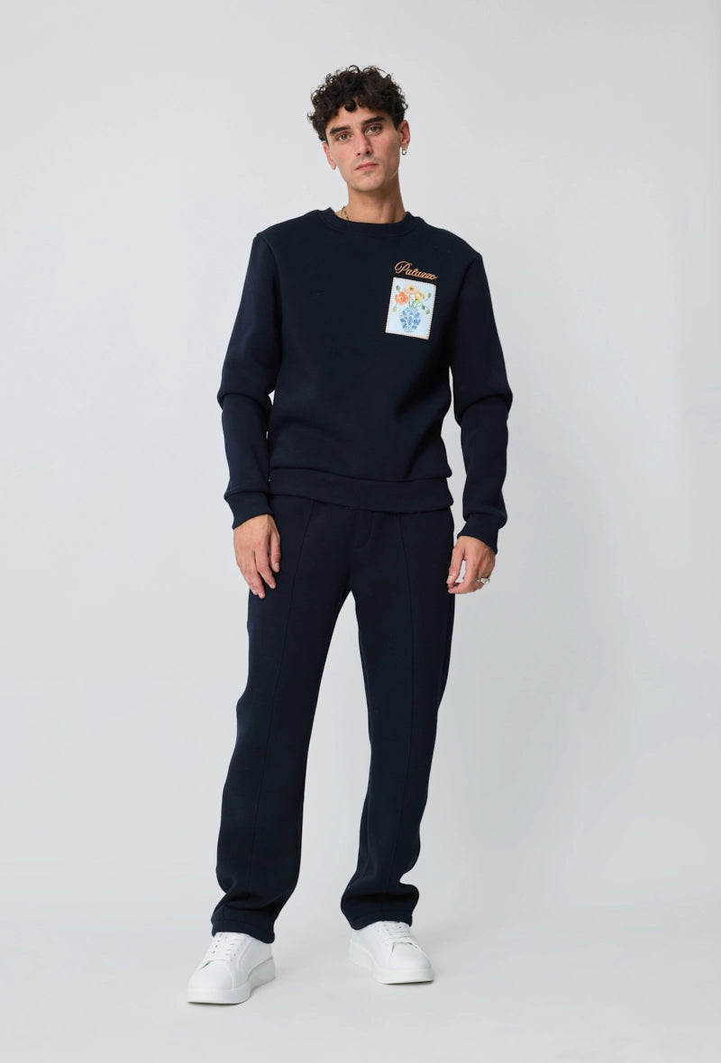 Sweat sans capuche à motif