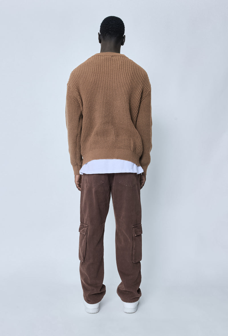 Pull maille épaisse cotelée - Frilivin