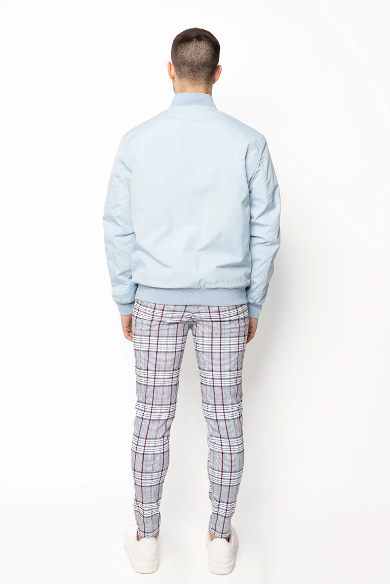 Bomber jacket with lapel collar