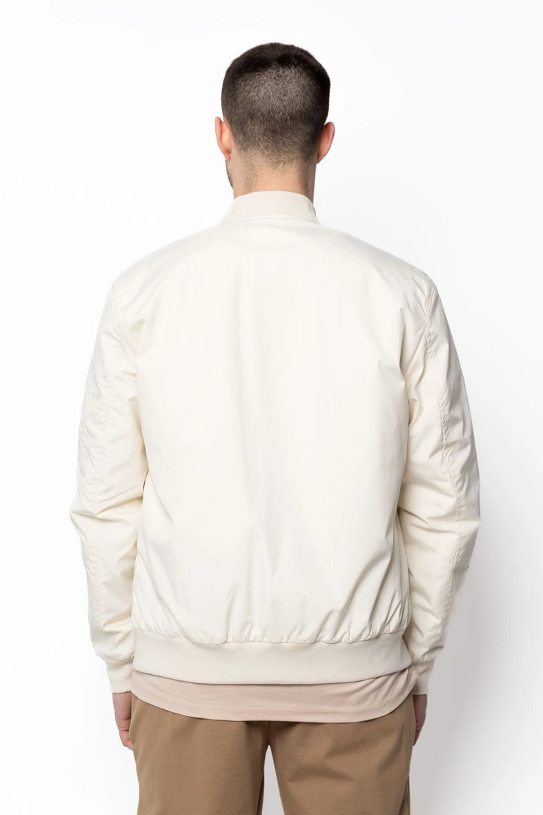 Bomber jacket with lapel collar
