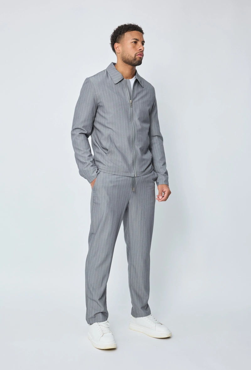 Pantalon à rayures coupe normale