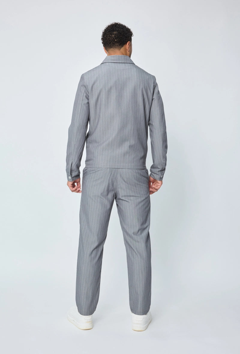 Pantalon à rayures coupe normale