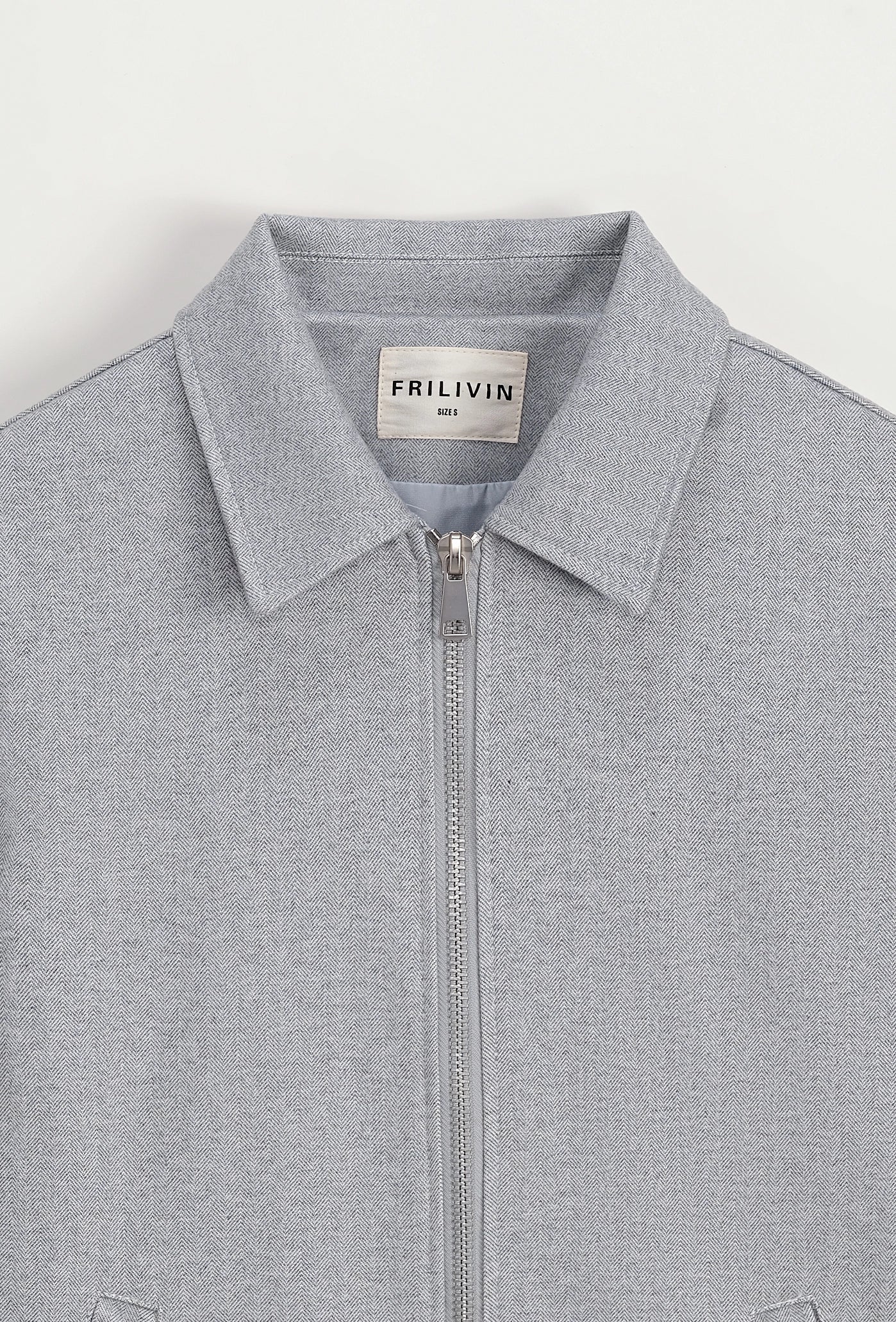 Veste mi-saison zippée col chemise