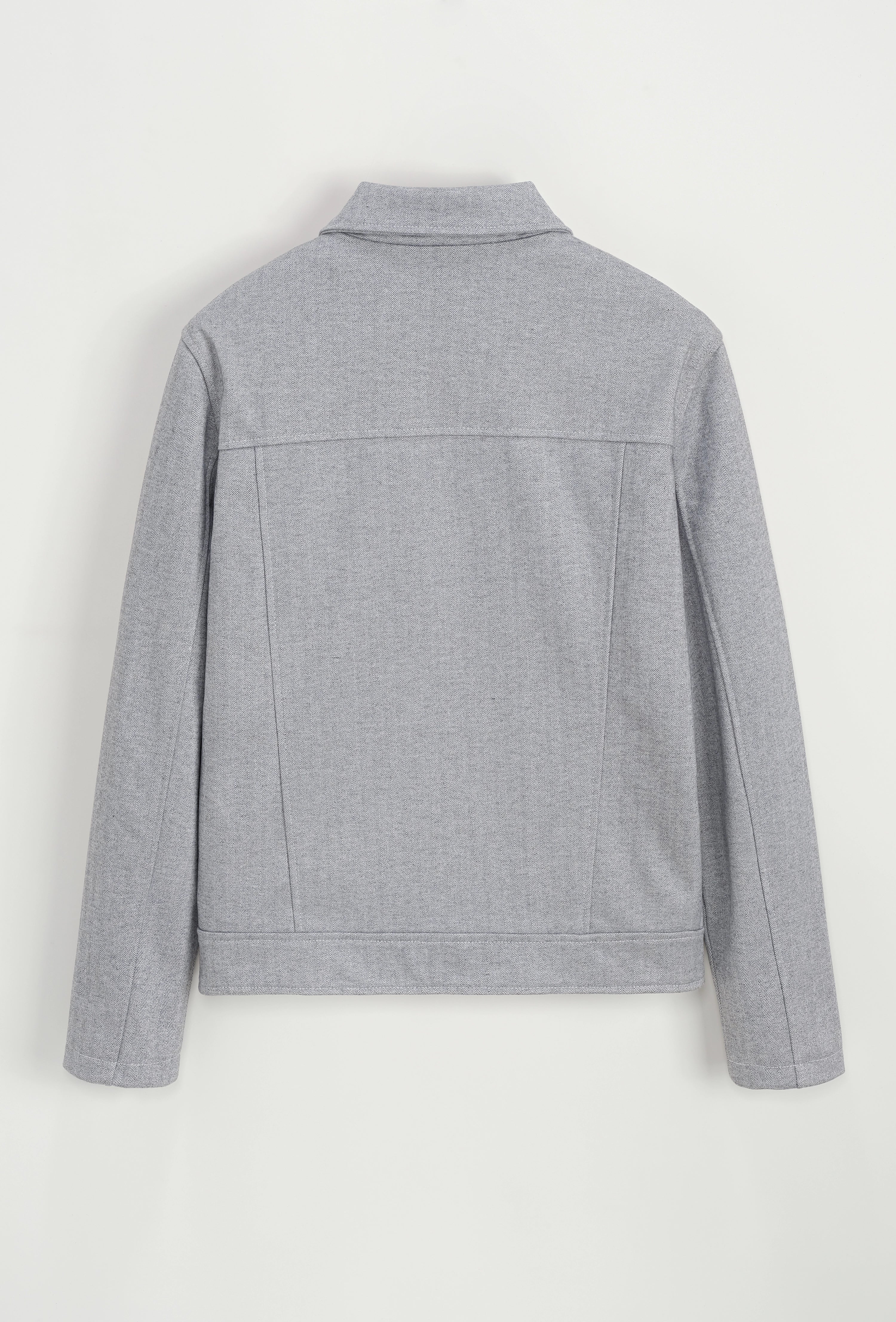 Veste mi-saison zippée col chemise