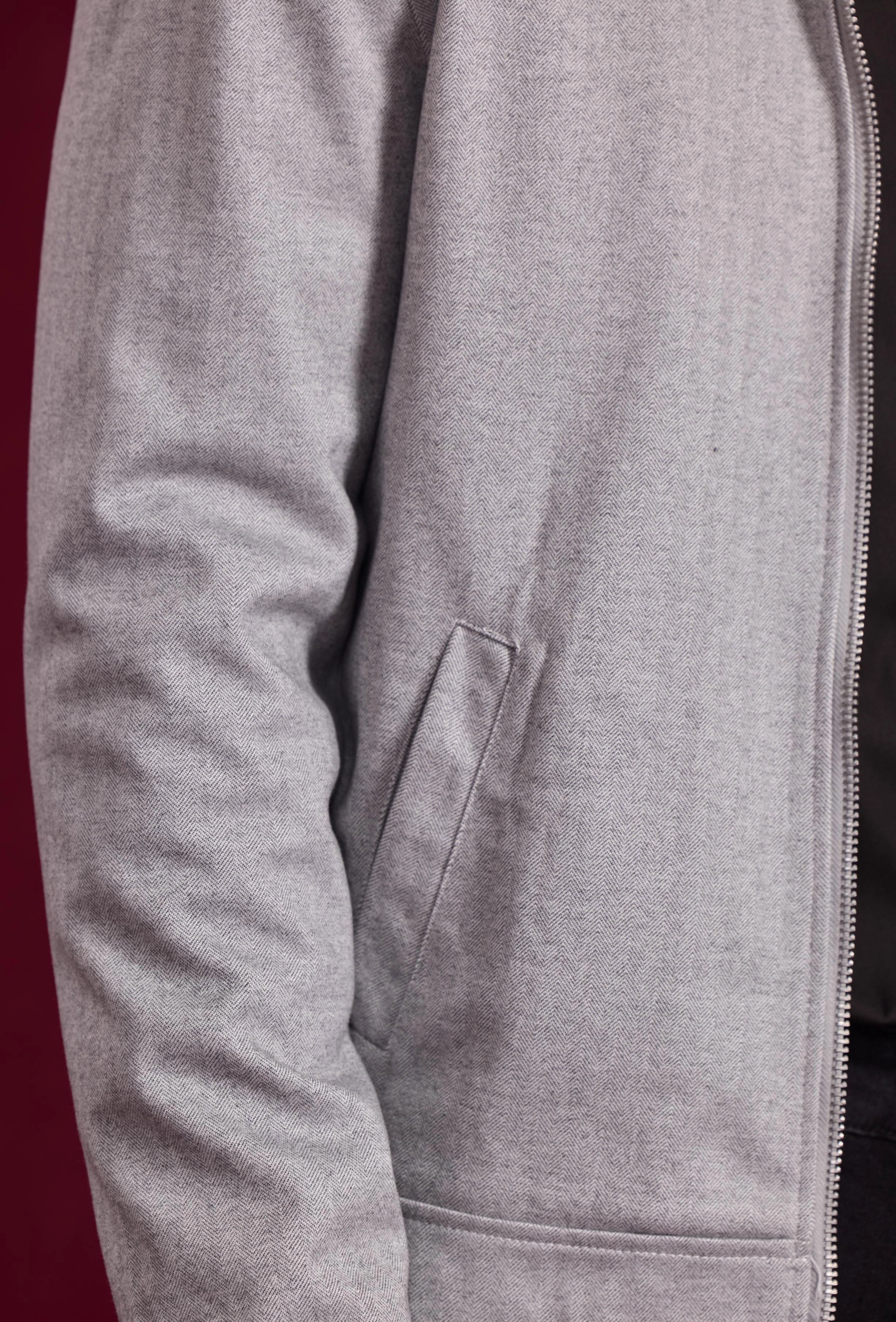 Veste mi-saison zippée col chemise