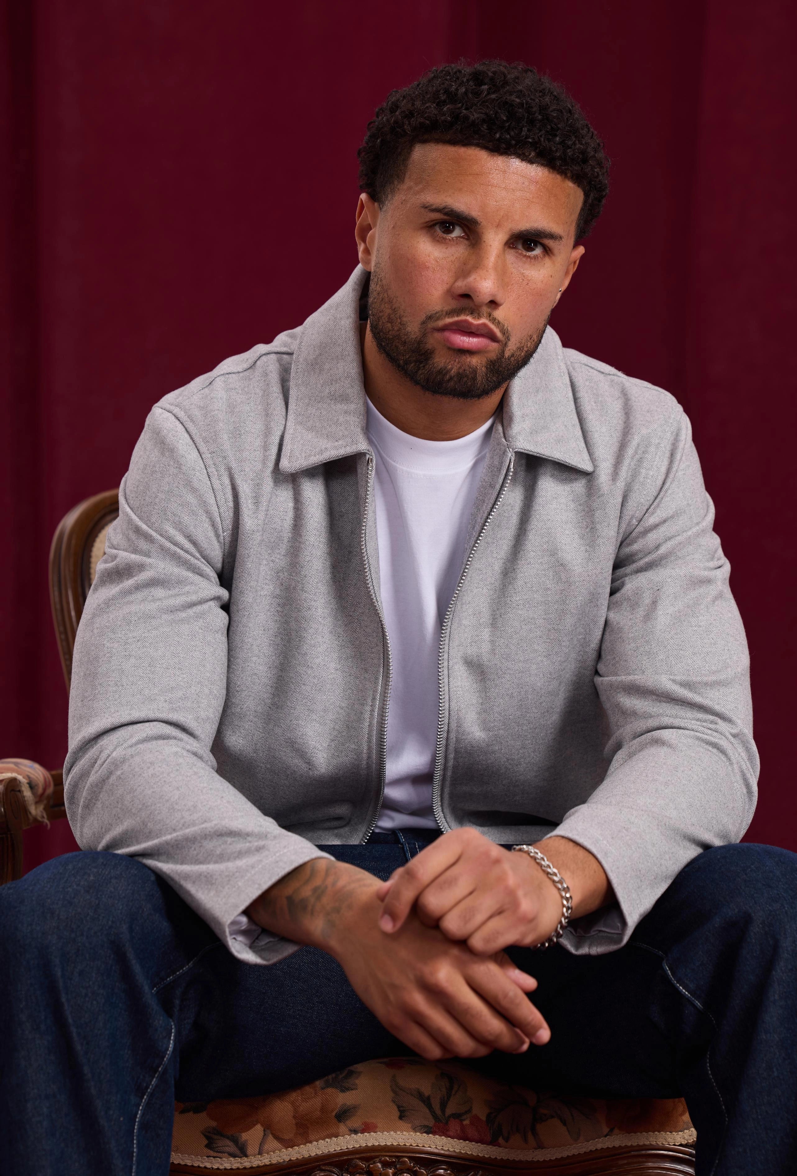 Veste mi-saison zippée col chemise