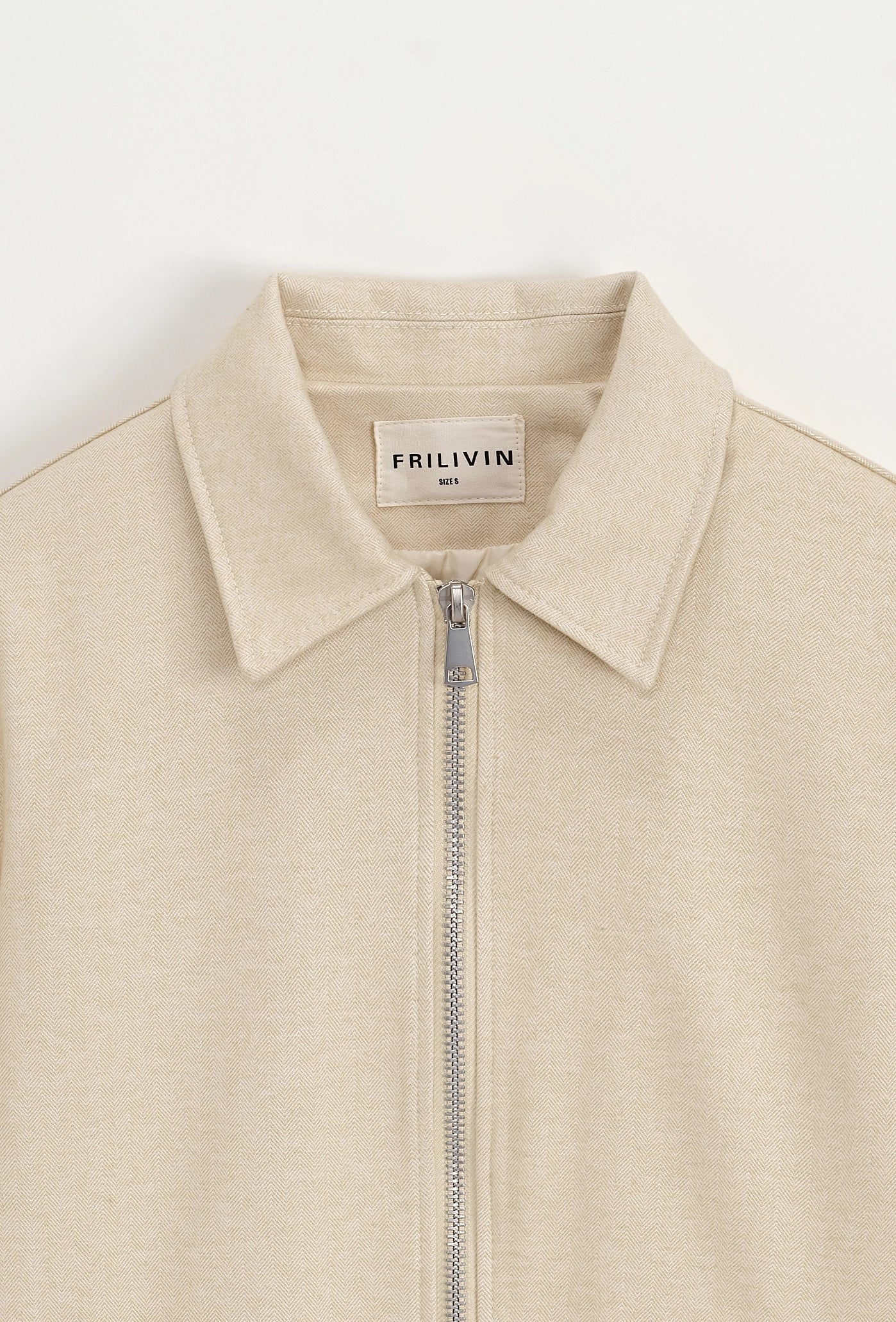 Veste mi-saison zippée col chemise