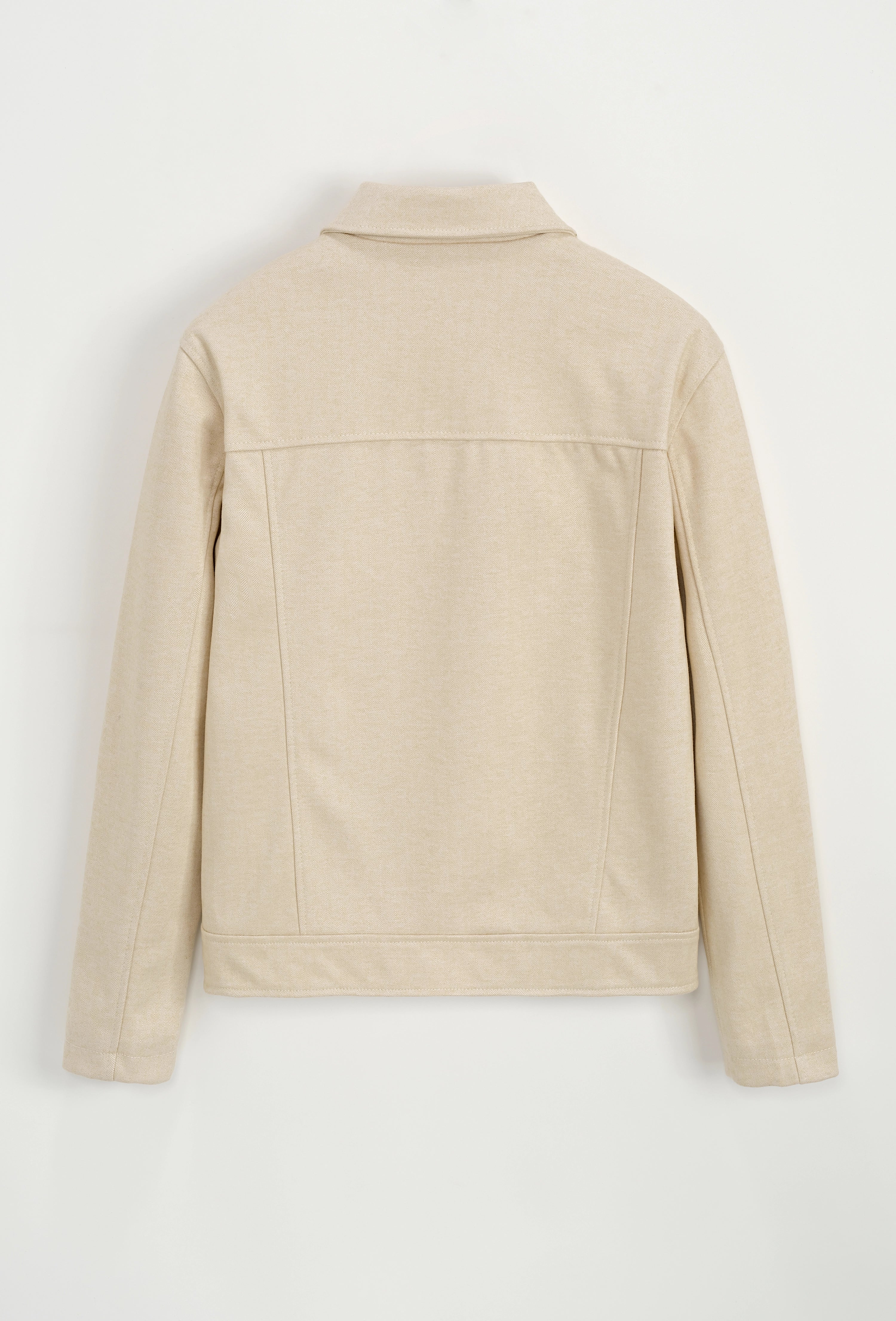 Veste mi-saison zippée col chemise