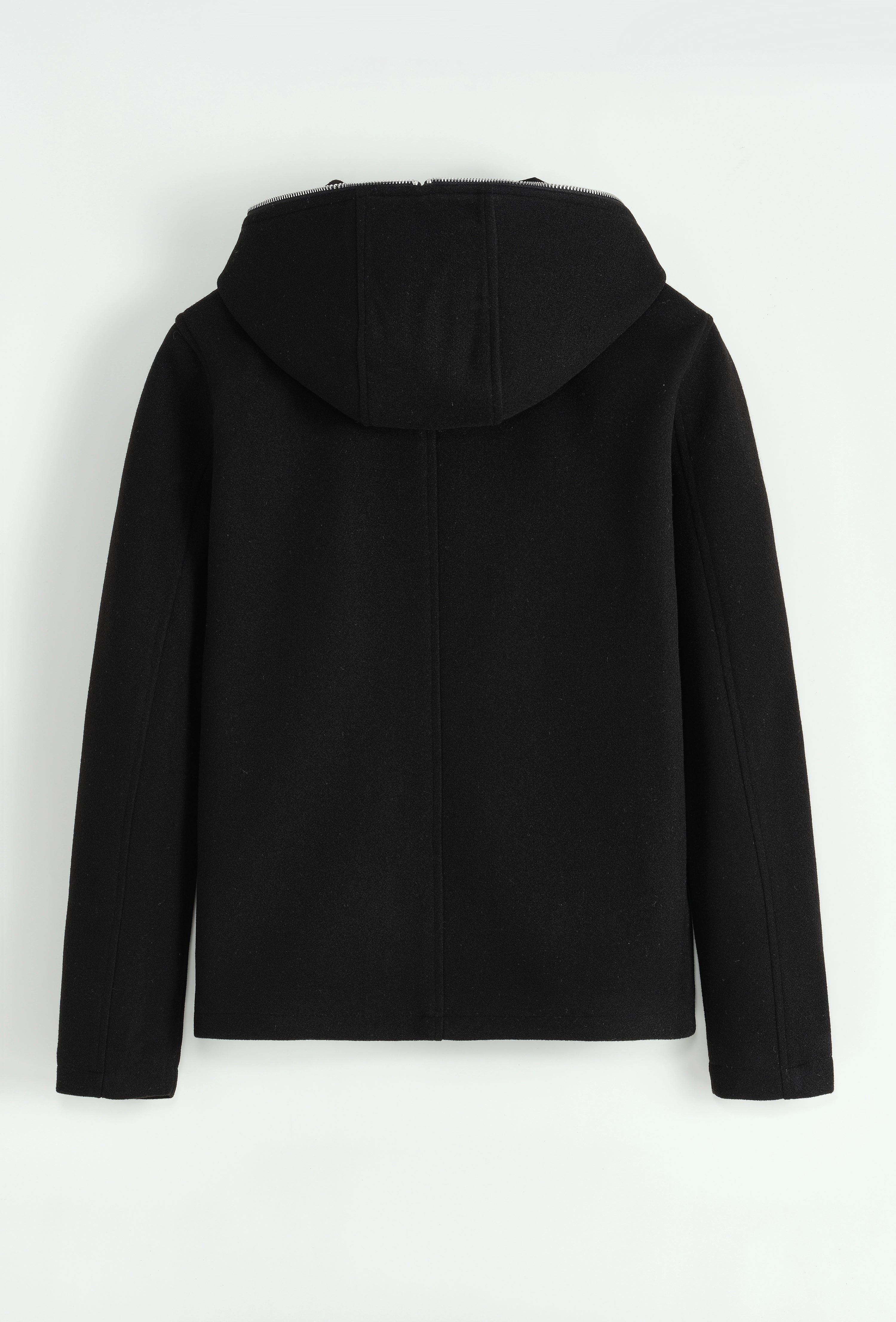 Veste unie à capuche
