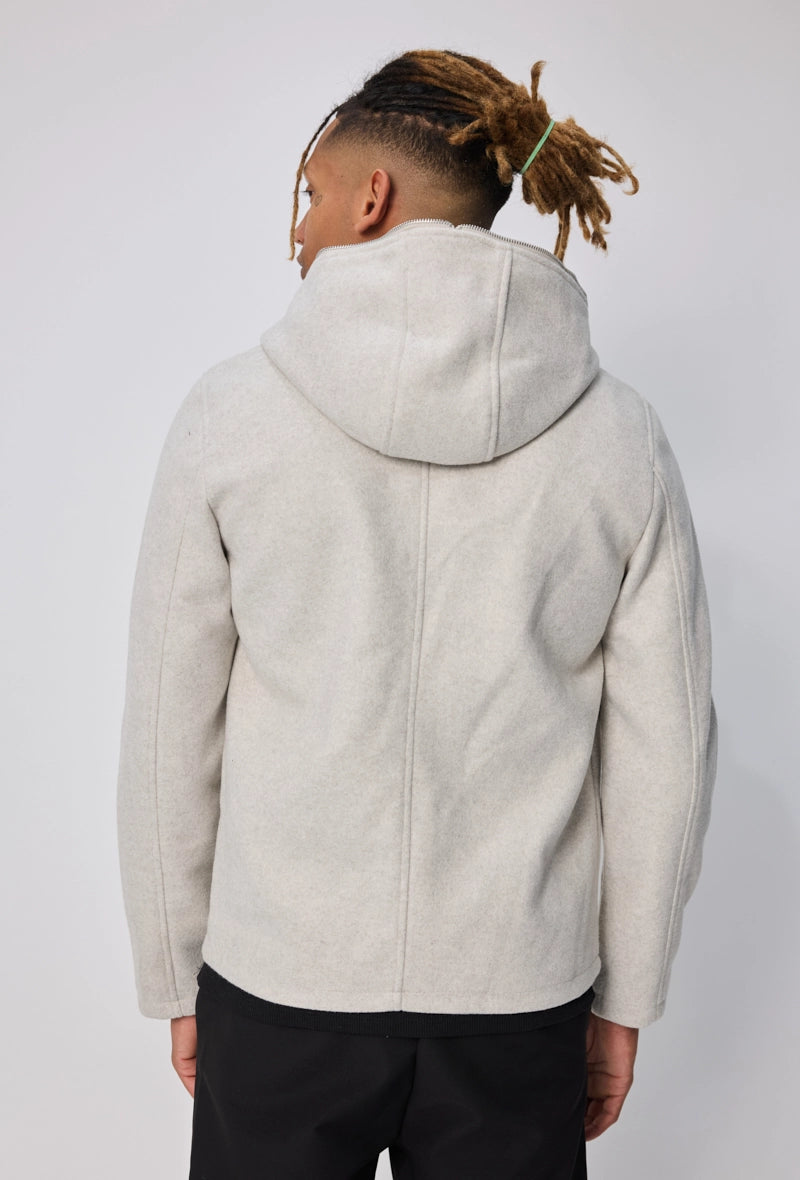 Veste unie à capuche