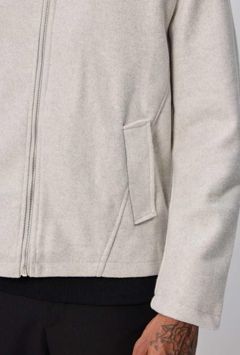 Veste unie à capuche