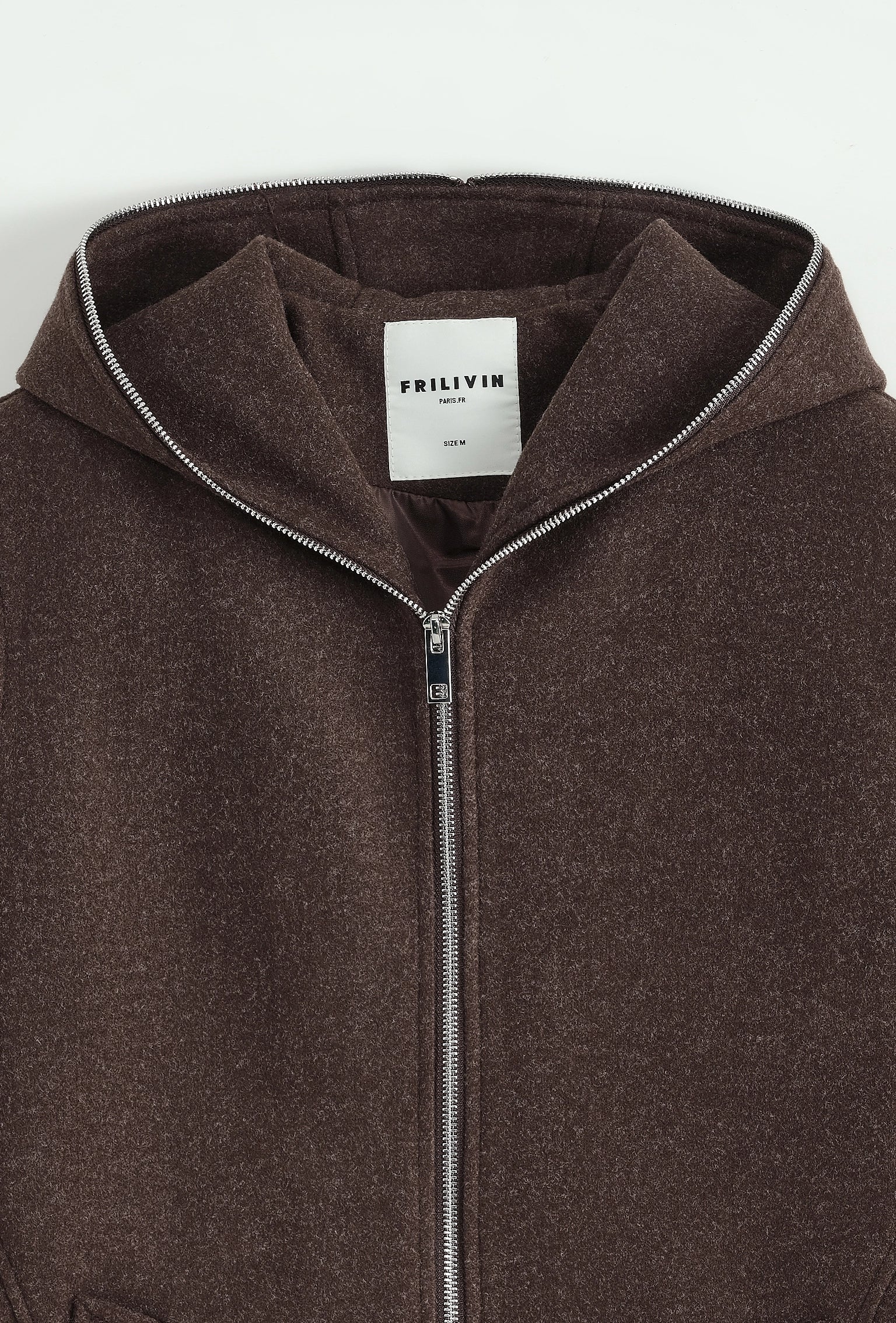 Veste unie à capuche