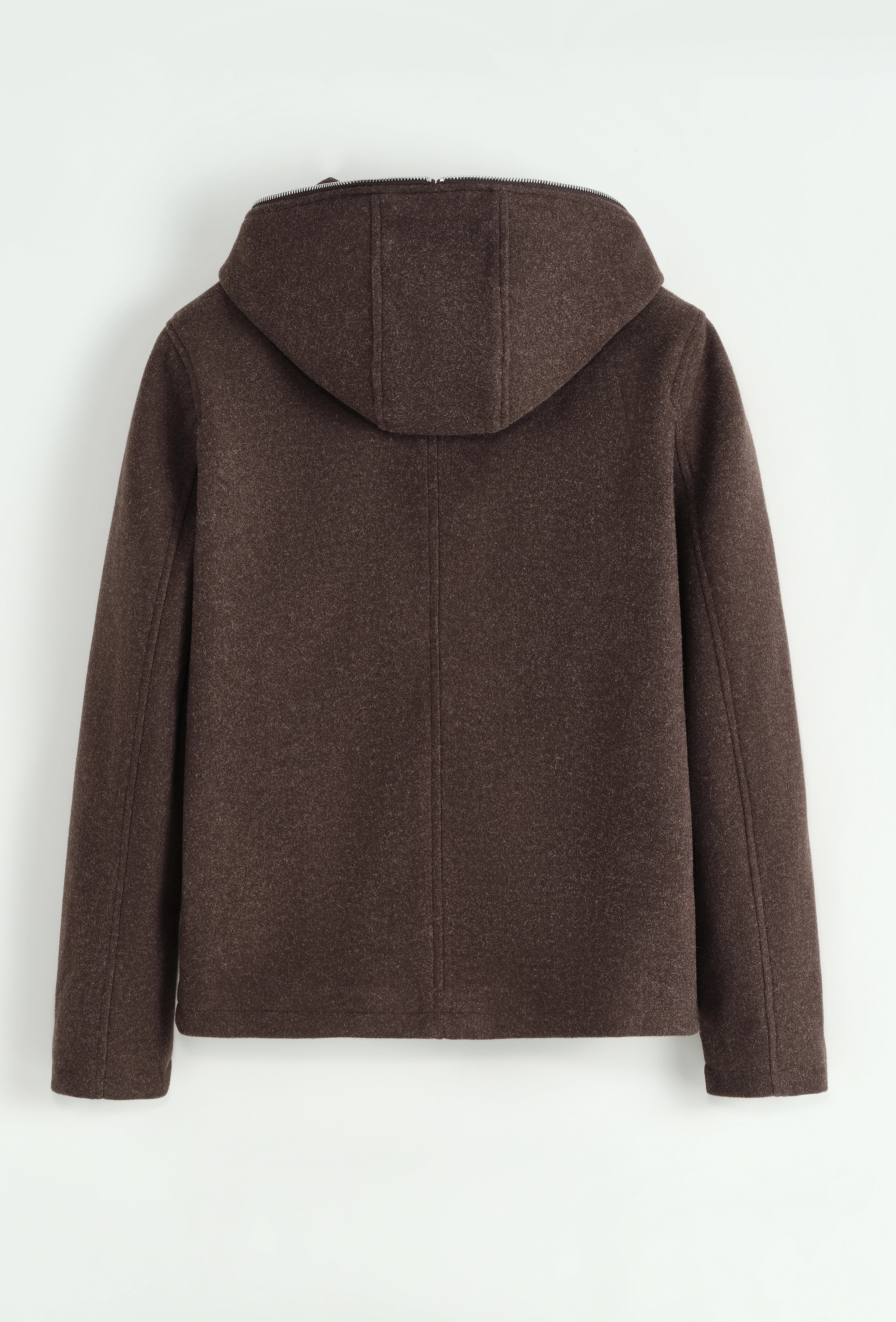 Veste unie à capuche