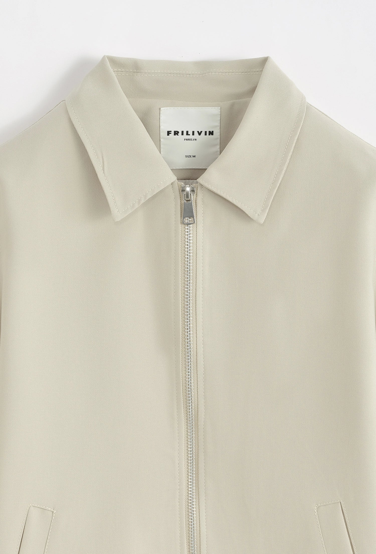 Veste à zip homme couleur uni