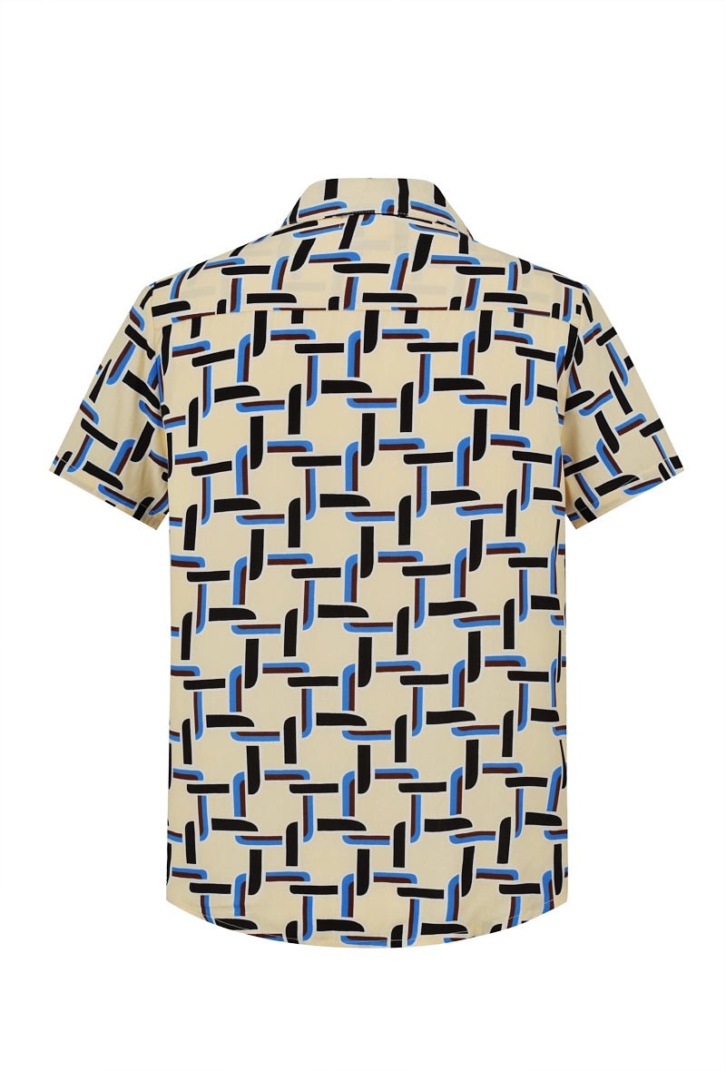 Chemise décontractée à inspiration artistique abstraite - Frilivin