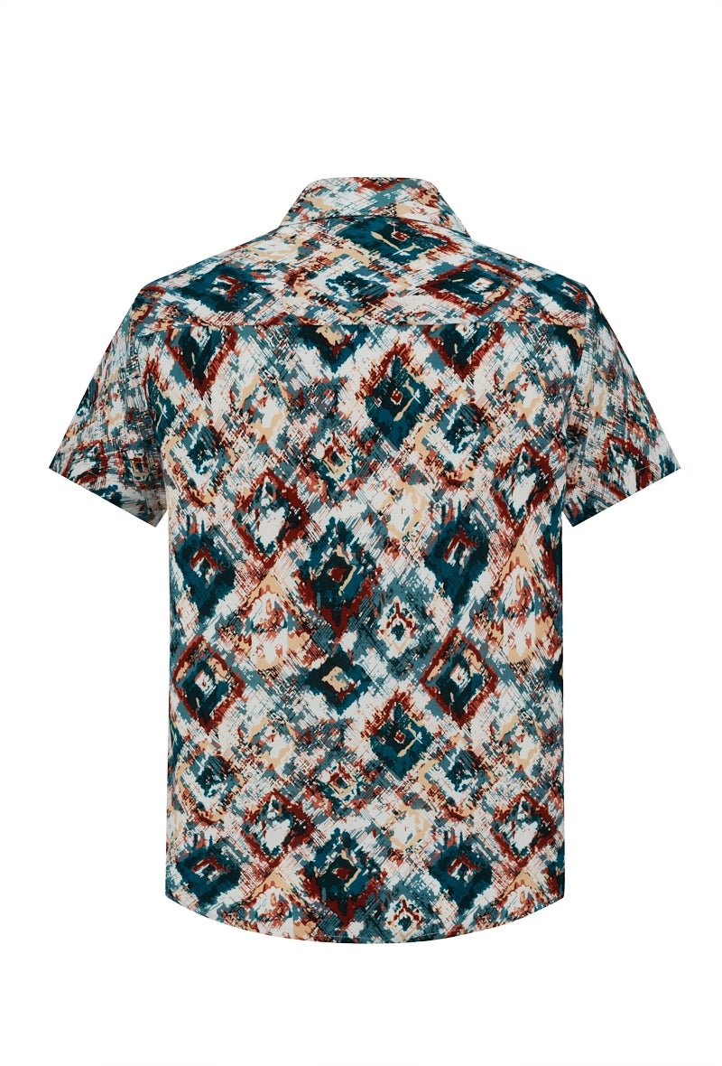 Chemise d'été à imprimé asbstrait - Frilivin