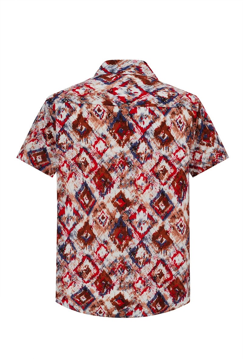 Chemise d'été à imprimé asbstrait - Frilivin