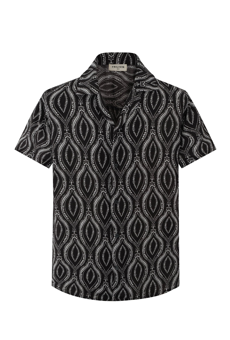 Chemise élégante à motif géométrique - Frilivin