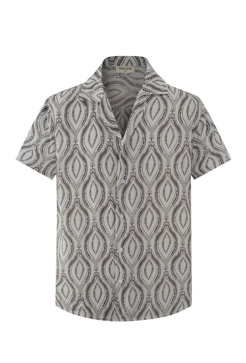 Chemise élégante à motif géométrique - Frilivin