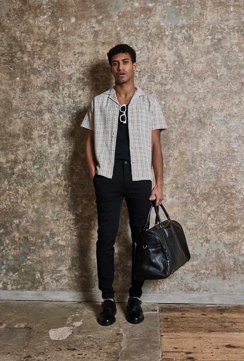 Chemise manches courtes à carreaux - Frilivin