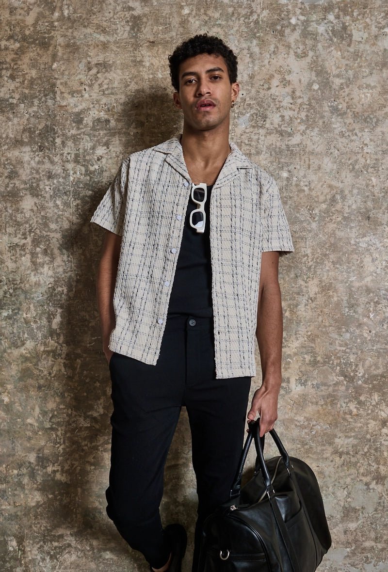 Chemise manches courtes à carreaux - Frilivin