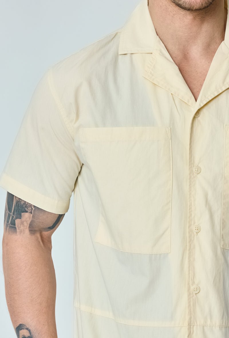 Chemise unie manches courtes - Frilivin