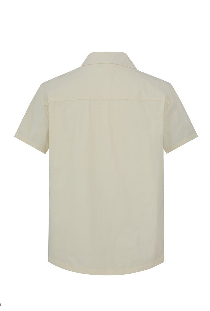 Chemise unie manches courtes - Frilivin