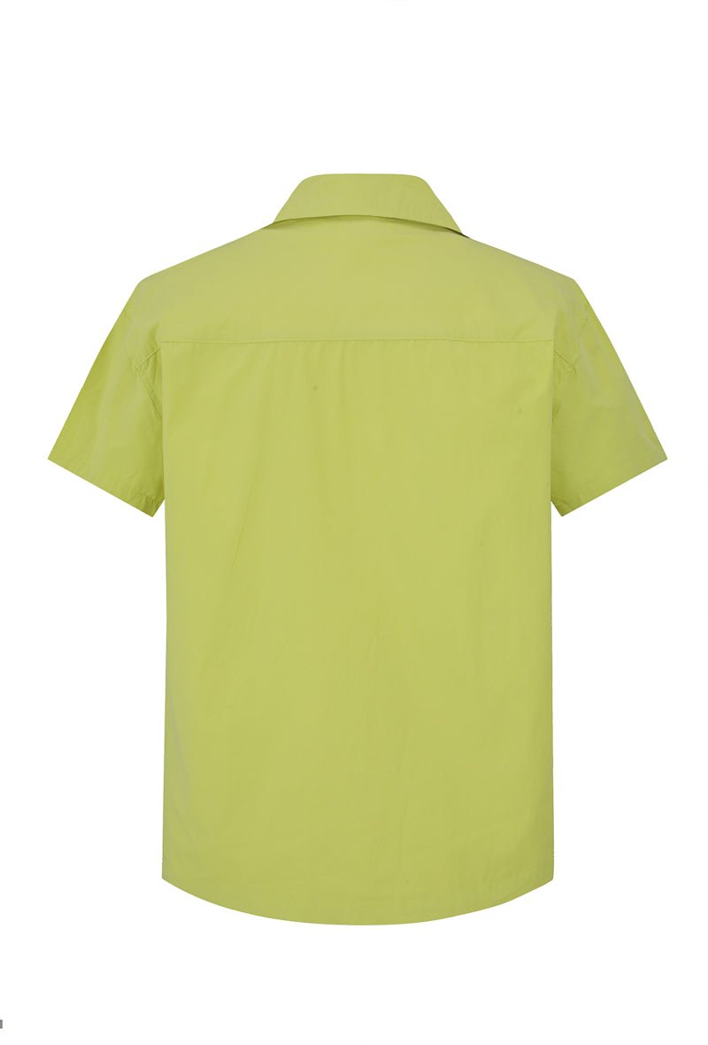 Chemise unie manches courtes - Frilivin