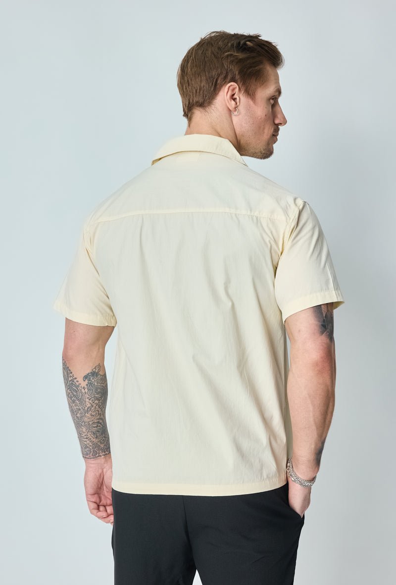 Chemise unie manches courtes - Frilivin