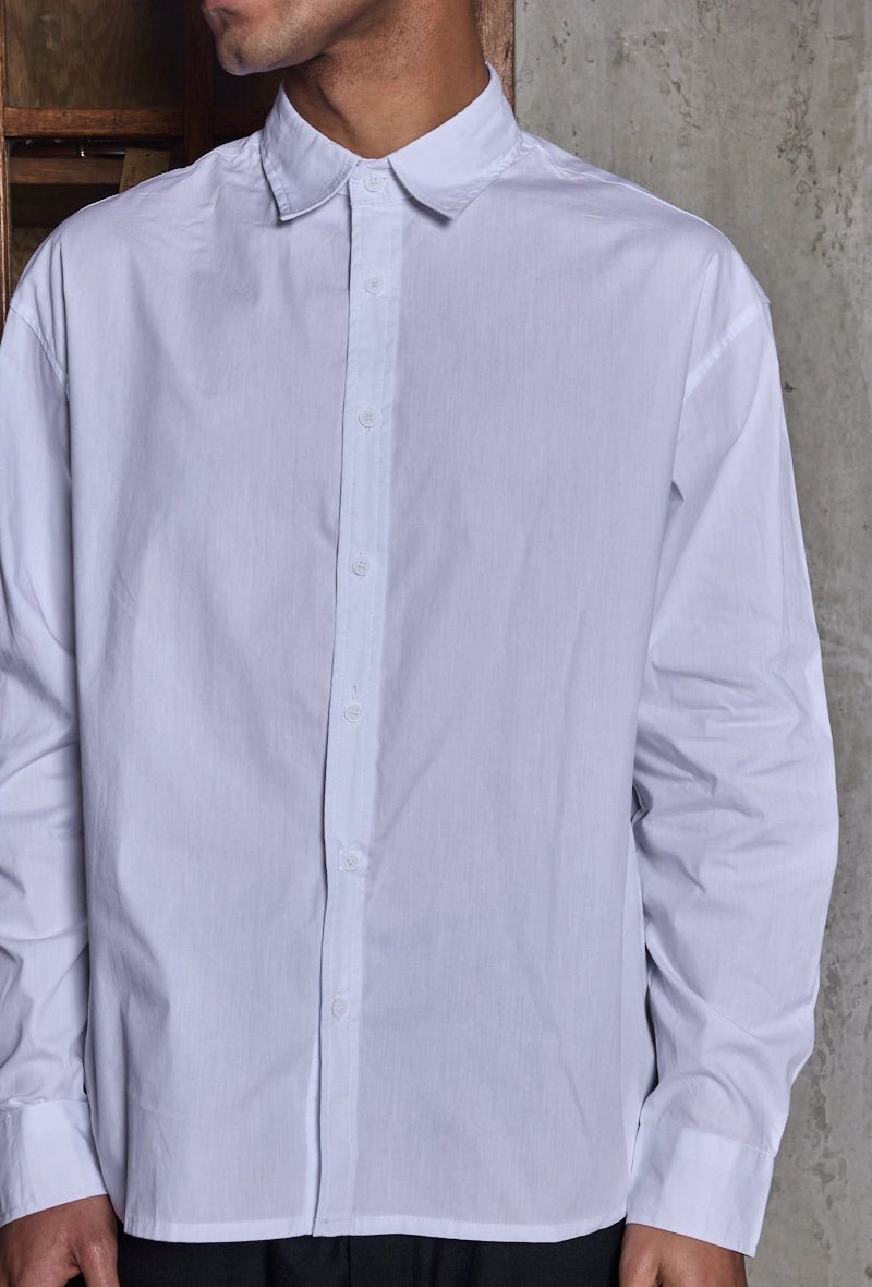 Chemise unie manches longues - Frilivin