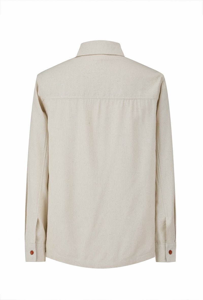 Chemise unie manches longues - Frilivin