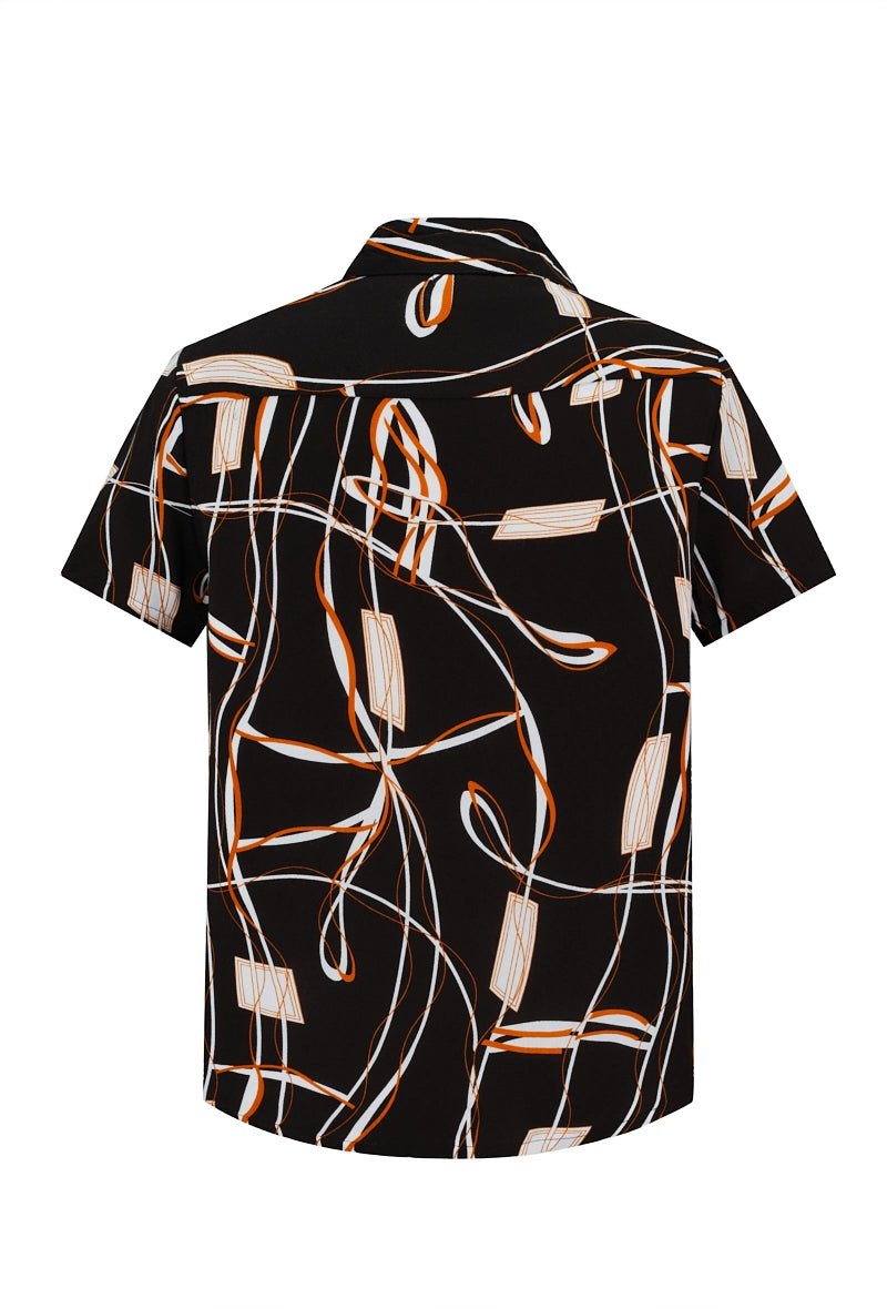 Chemise urbaine à imprimé graphique - Frilivin