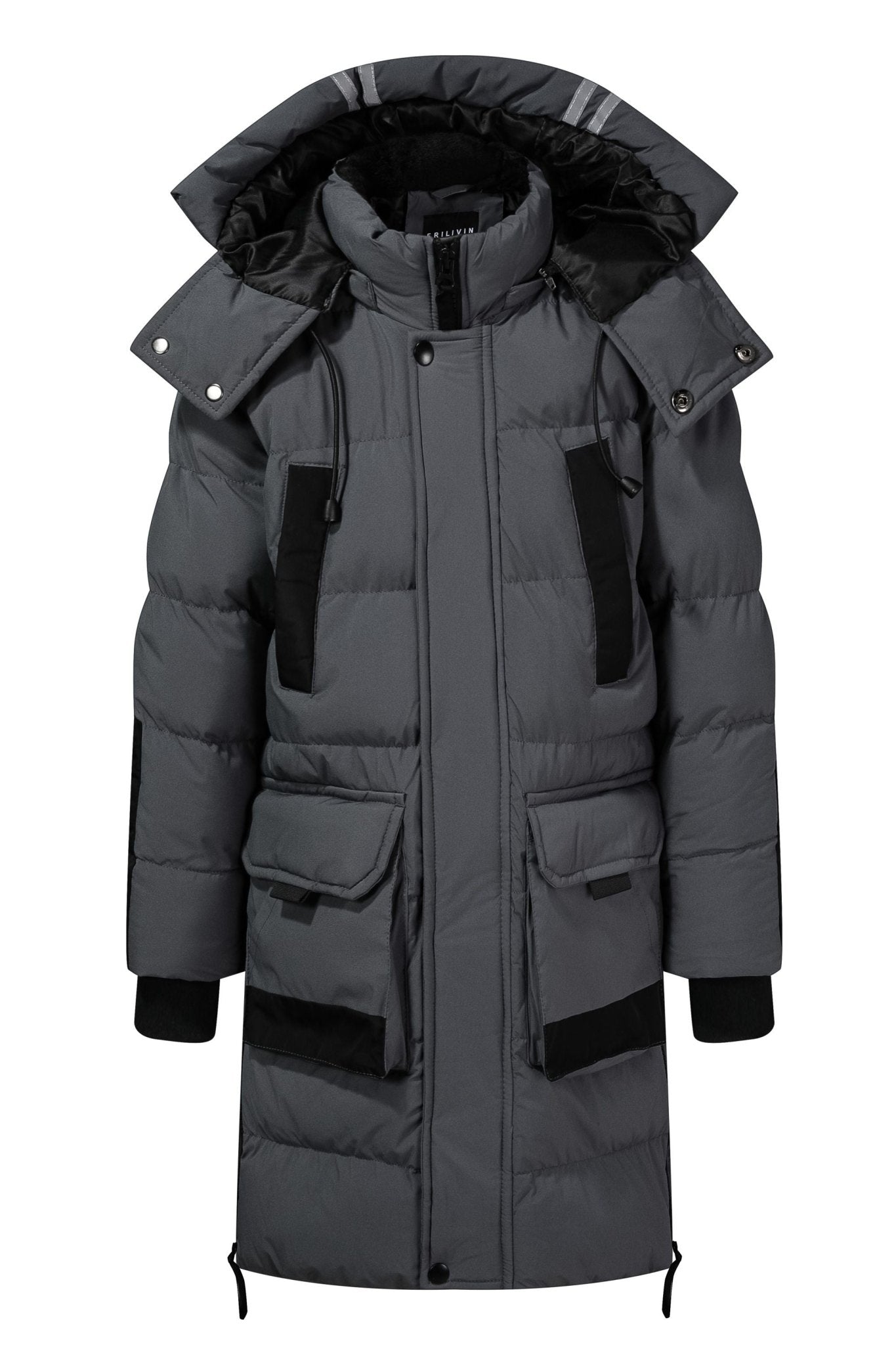 Enfant doudoune matelassée à capuche ultra longue - Frilivin