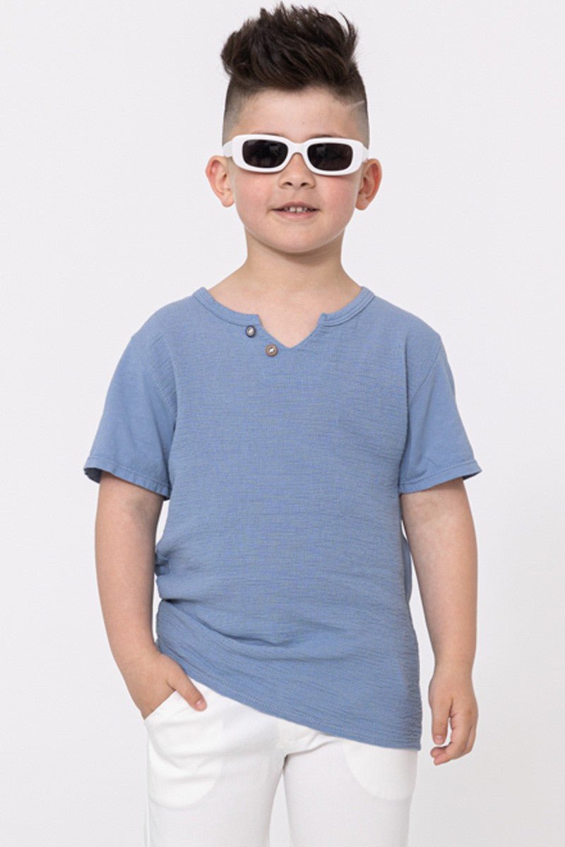 Enfant t-shirt effet lin - Frilivin