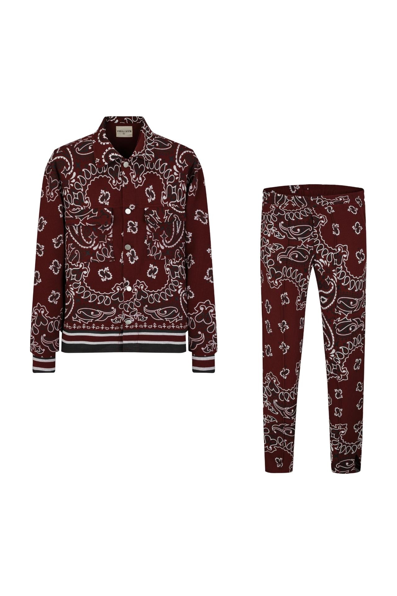 Ensemble bandana toile veste pantalon - Frilivin