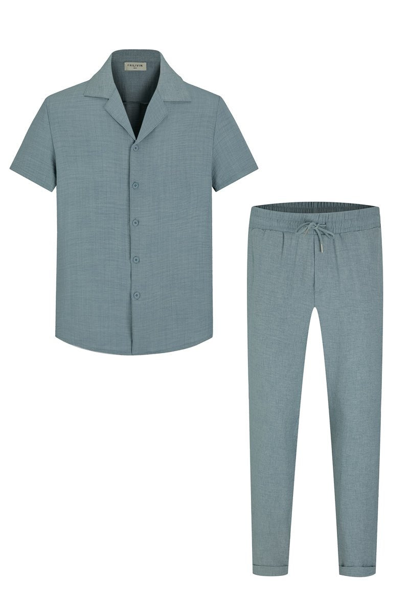 Ensemble chemise manches courtes pantalon - Frilivin