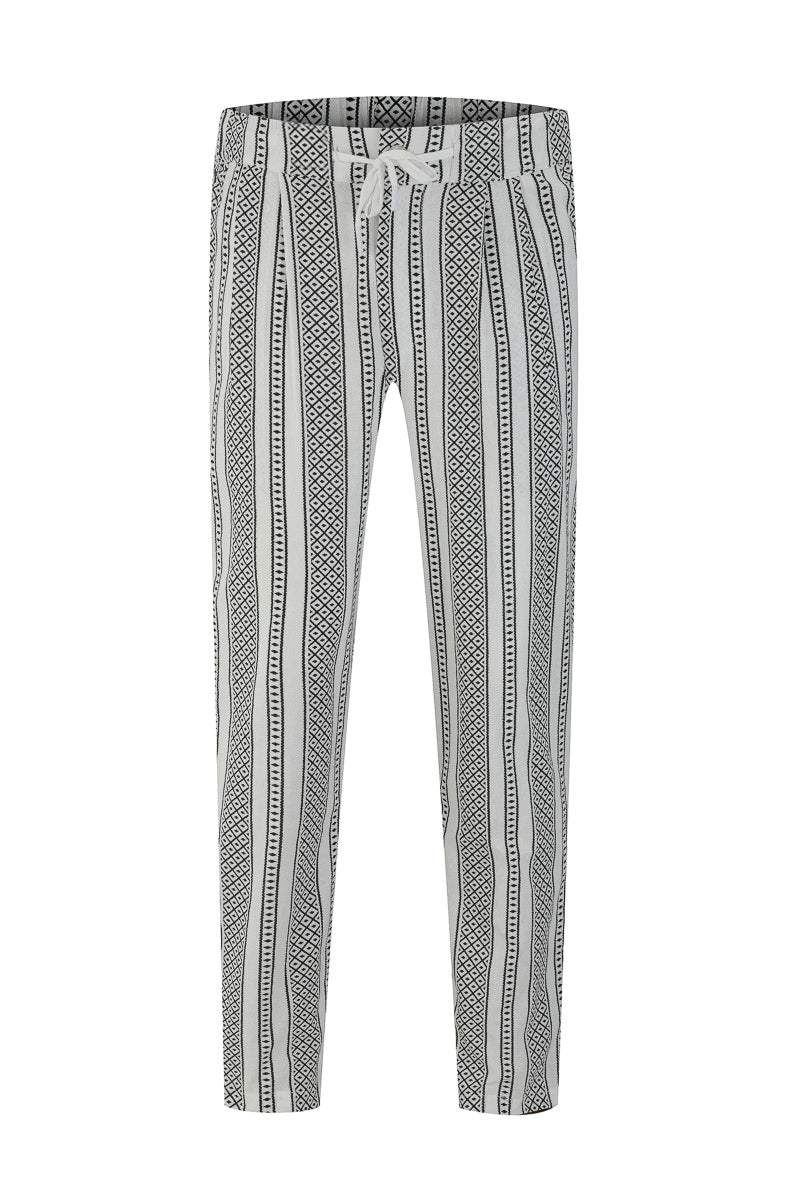 Ensemble chemise pantalon à motifs géométriques - Frilivin