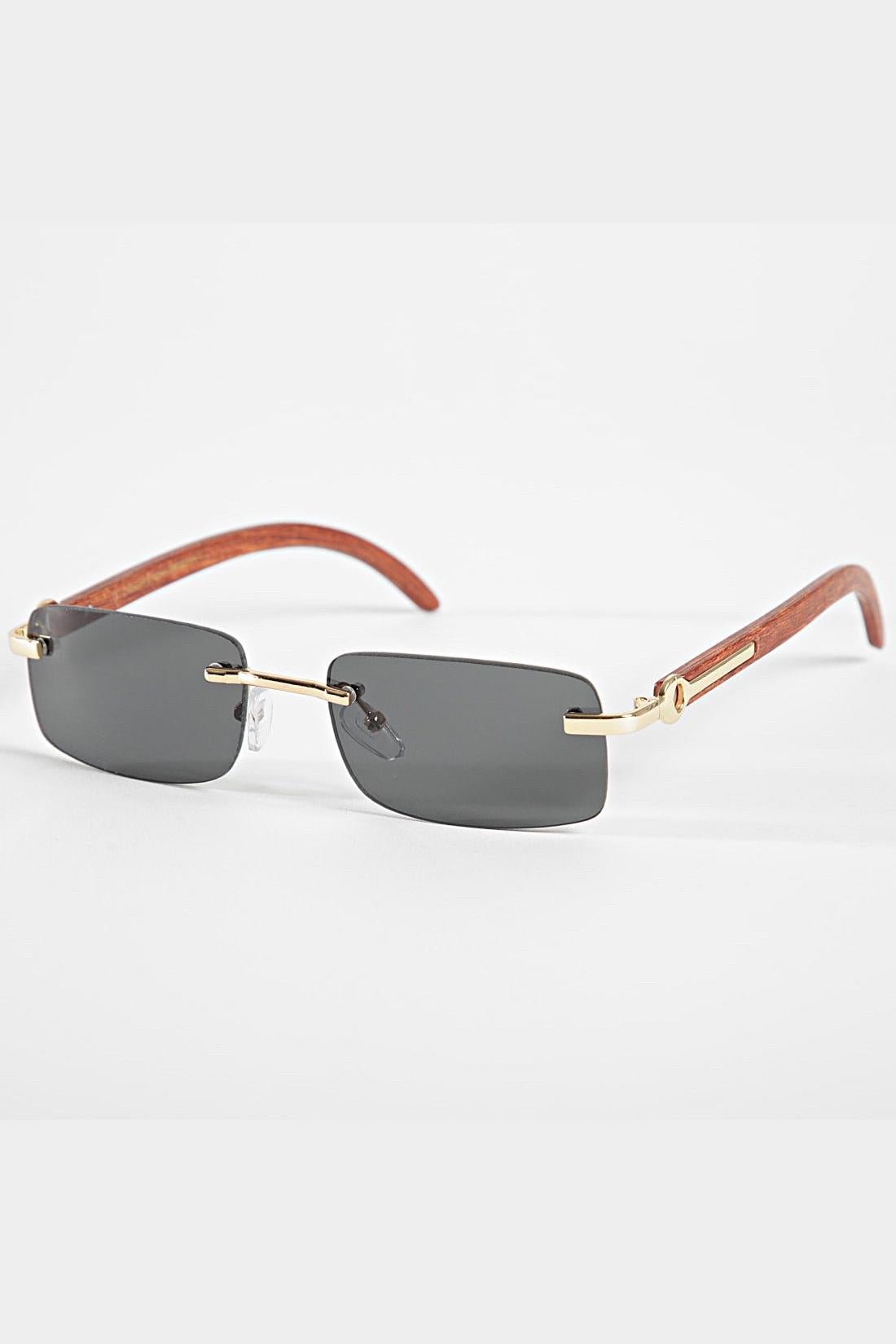 Rimless Rectangular Sunglasses – Frilivin