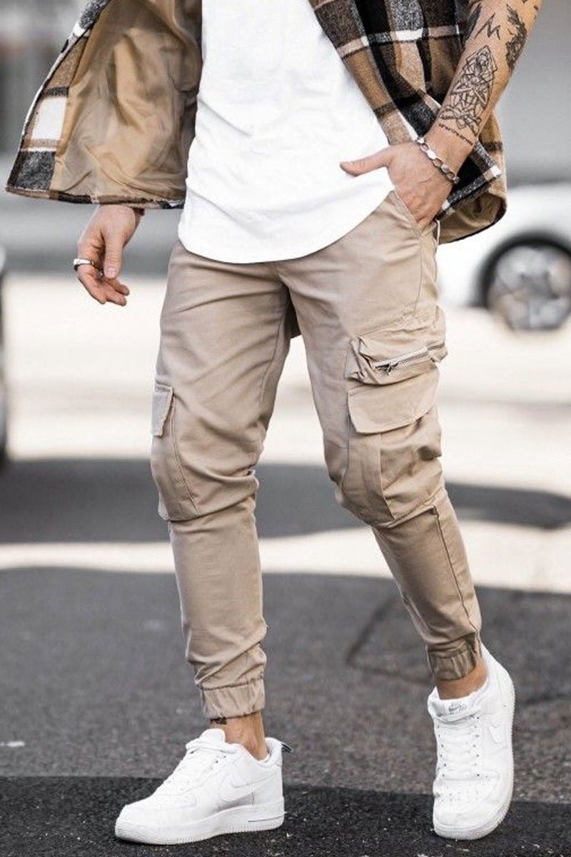Jogger cargo pants with zip – Frilivin - Main Image