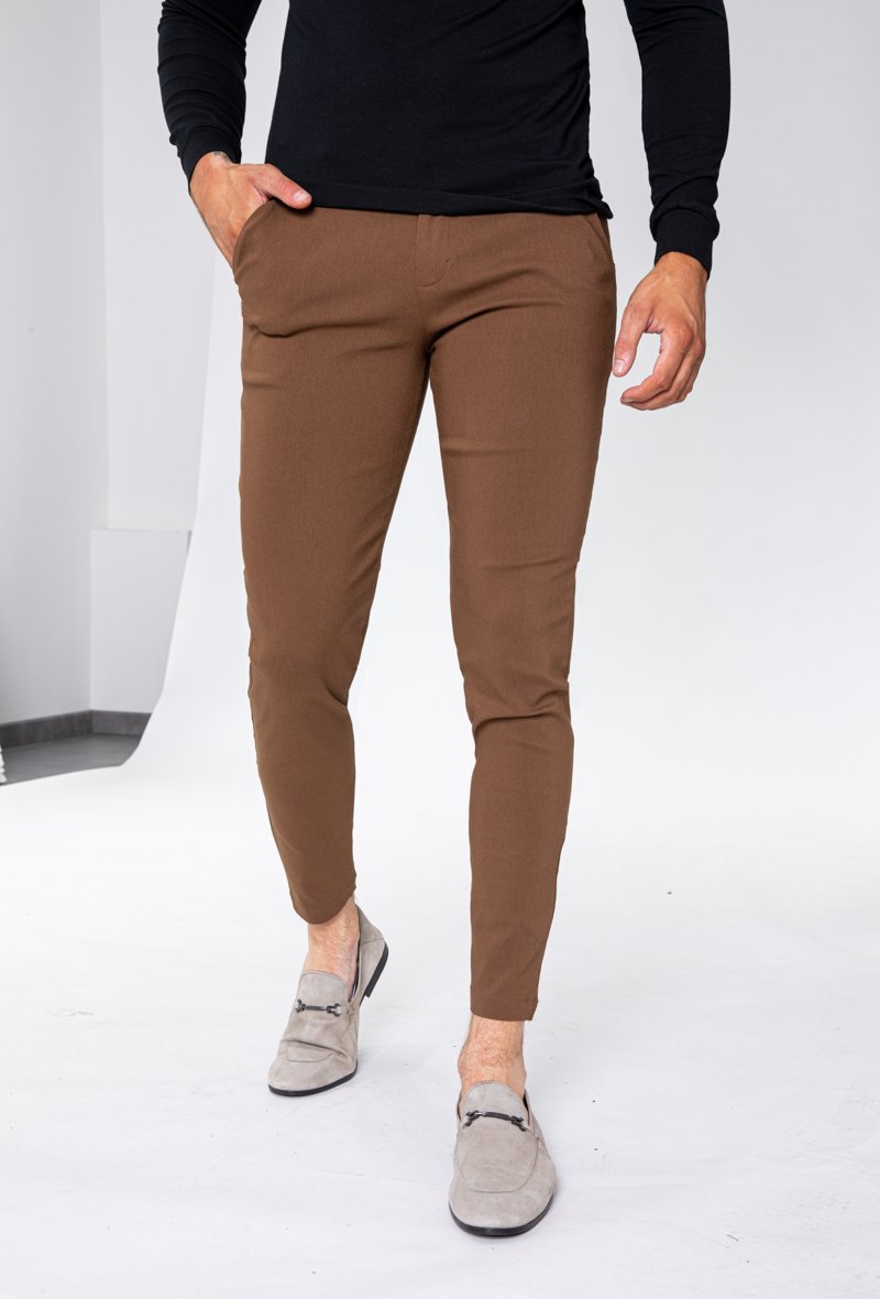 Pantalon chino tendance uni - Frilivin